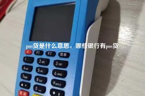 pos贷是什么意思，哪些银行有pos贷