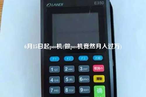 6月15日起pos机(做pos机竟然月入过万)