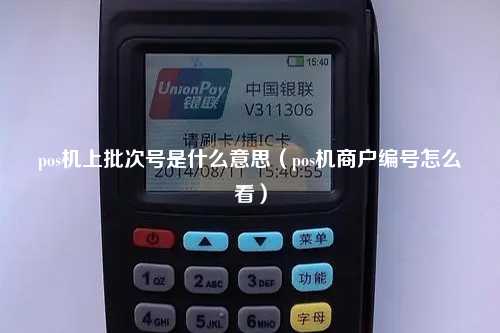 pos机上批次号是什么意思（pos机商户编号怎么看）