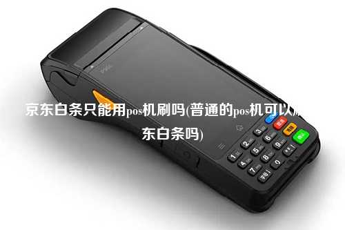 京东白条只能用pos机刷吗(普通的pos机可以刷京东白条吗)