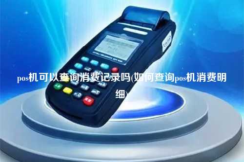 pos机可以查询消费记录吗(如何查询pos机消费明细)