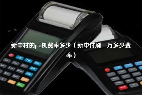 新中村的pos机费率多少（新中付刷一万多少费率）