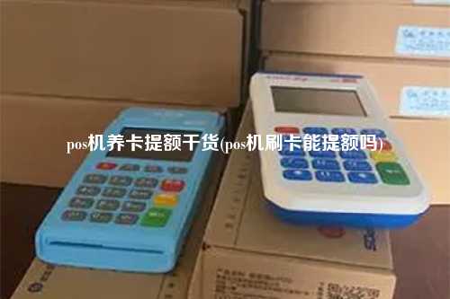 pos机养卡提额干货(pos机刷卡能提额吗)