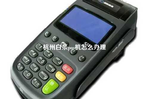 杭州白条pos机怎么办理